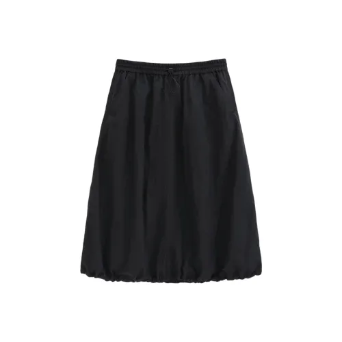 GAP Черные Женские Повседневные Длинные Юбки