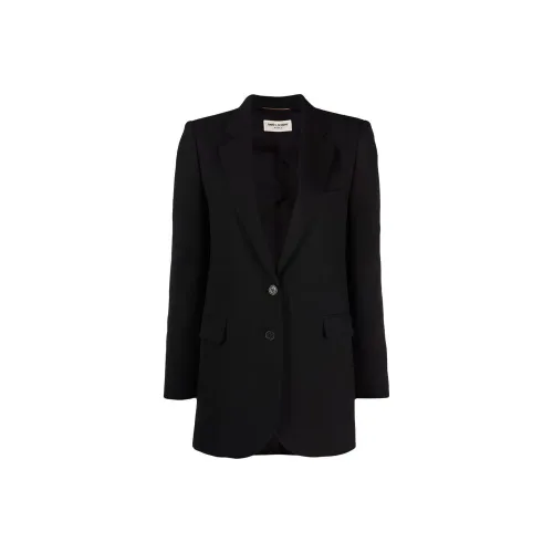 SAINT LAURENT Бизнес-костюм Куртка Женская Черная