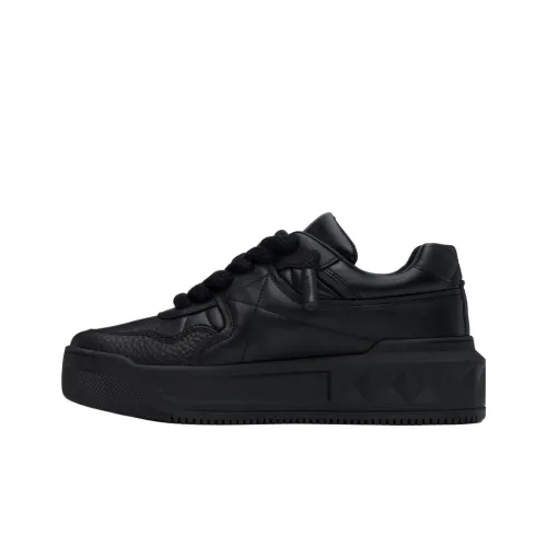 Valentino ONE STUD XL Low Топ Повседневная обувь Мужская Черная