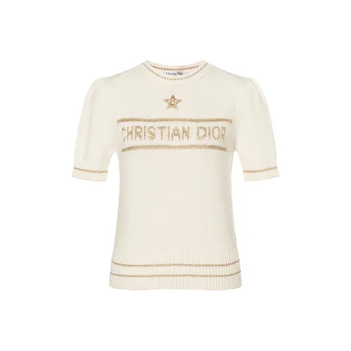 DIOR Золотой Женские Свитеры