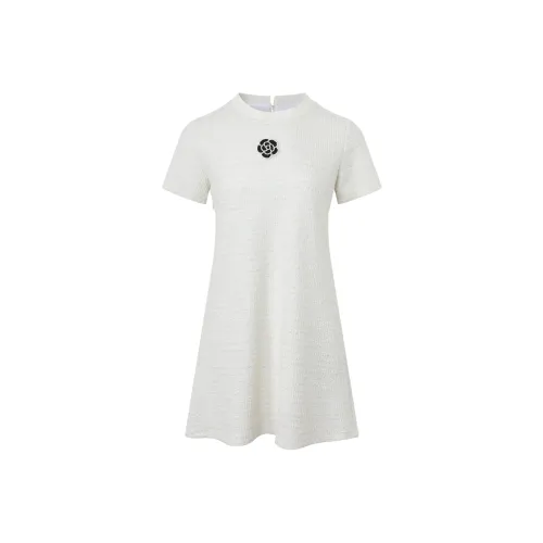 Fish Rabbits Короткий рукав платье женское