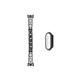 Чёрный Белый Shell + Одиночный Diamond Mesh Shell