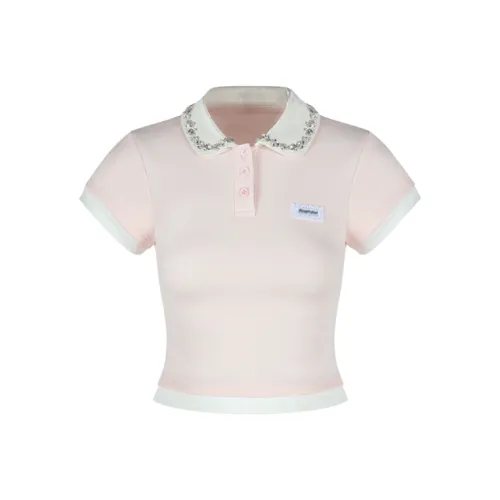 ACJL Эластичный T-рубашка Топ Женский