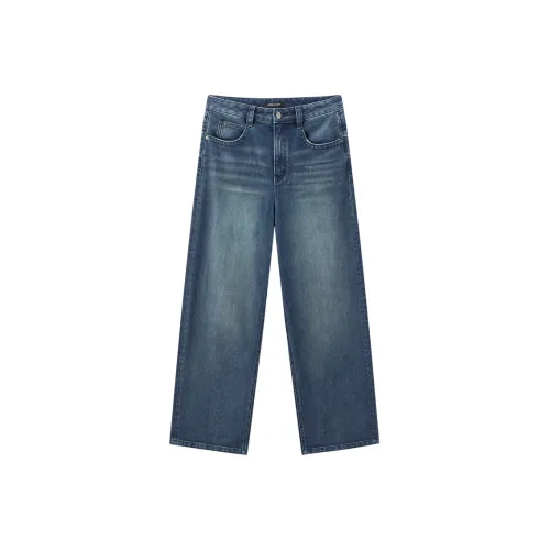 PEACEBIRD Средний синий деним Женские Джинсы