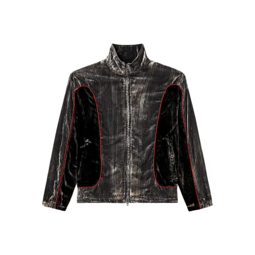 DIESEL Мужские черные куртки