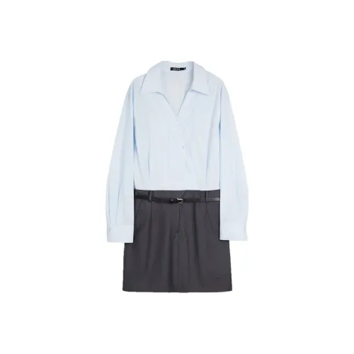 ELLE Длинное платье с длинными рукавами женское