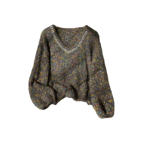 Cypress House Свитер Женский Banded Фотиния Серый