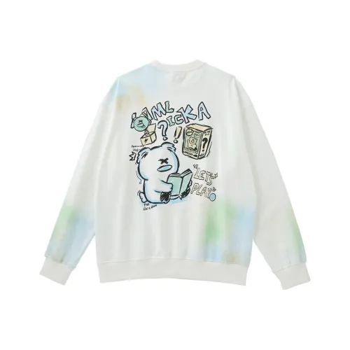 LAMLICKA Белый Унисекс Свитшоты