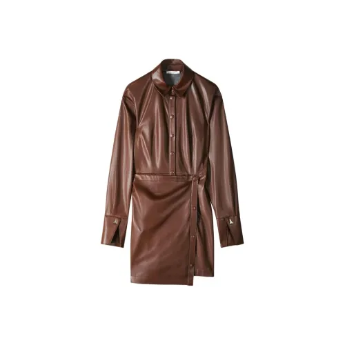 Patrizia Pepe FW25 Длинное Платье с Длинными Рукавами Женское