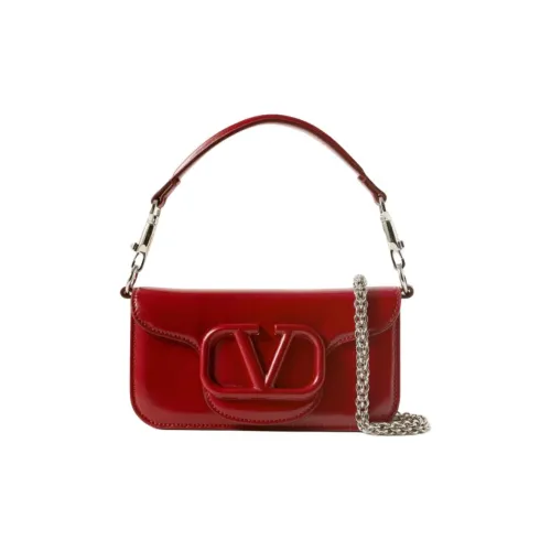 Valentino GARAVANILocò Кожаная Сумка через плечо Сумка на плечо Маленькая Женская Темно-красная