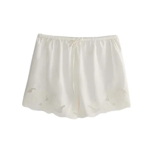 ZARA Белые Женские Пижамные Штаны