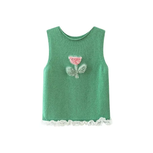 XIMENG Зеленые Женские Майки