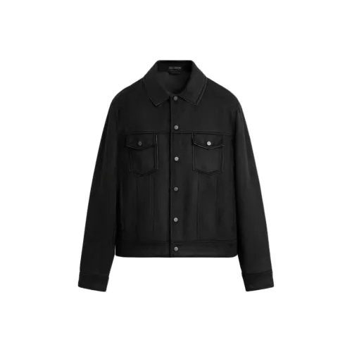 ZARA Мужские черные куртки