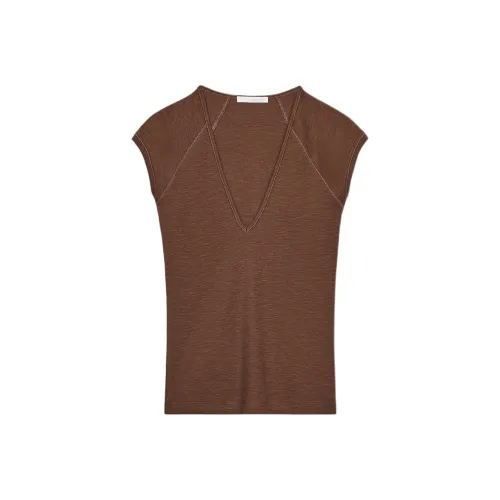 ZARA Шоколад Женские T-рубашки