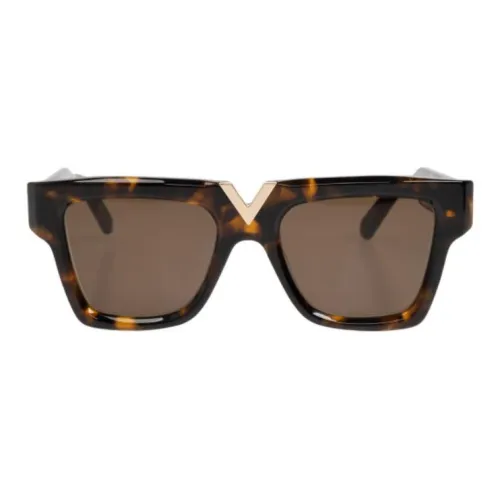 Valentino Ацетат Квадратные Солнцезащитные Очки Женские Коричневые