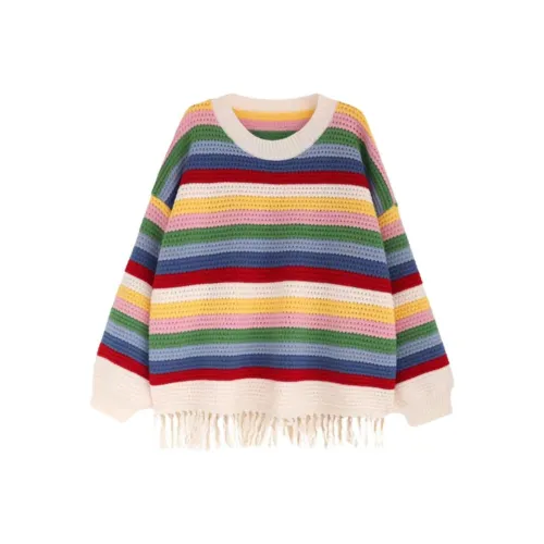 IQC Радужный Полосы Женская Трикотажная