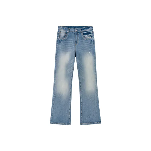 XINYINSU Blue Unisex Jeans XINYINSU Синий Унисекс Джинсы