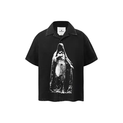 FOR FEAR THAT Hardcore Черный Унисекс Рубашки