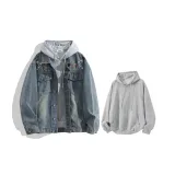 Blue Jacket + Light Gray Sweatshirt  
Синий Куртка + Светло-Серый Свитшот