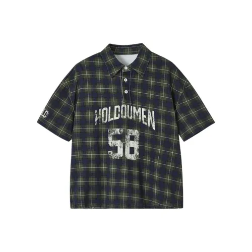 Holdoumen Многоцветная клетка Женская Поло