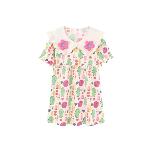 Cotton Zhiximeng Live Короткий рукав Платье Женское