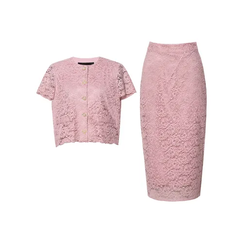 ROEYSHOUSE Pink Women's Skirt Sets