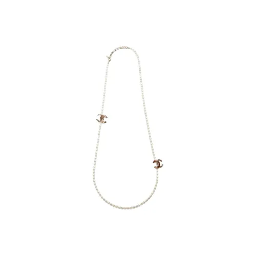 CHANEL Жемчужный Mabe Жемчужные ожерелья Женское Белое