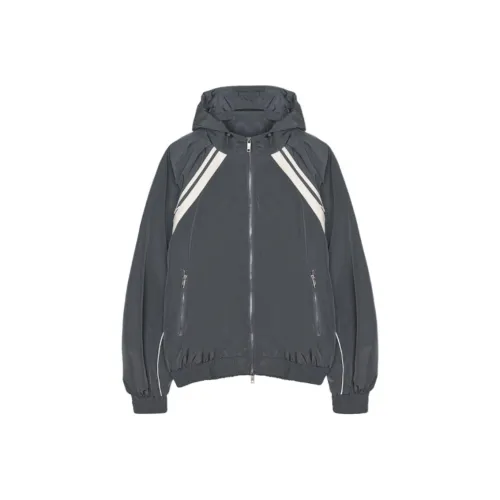 Nick Nicole Унисекс HOODY WINDBREAKER OVERFIT Куртка CHARCOAL Пальто Унисекс