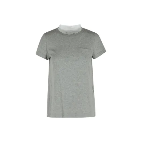 Sacai Серые Женские T-рубашки