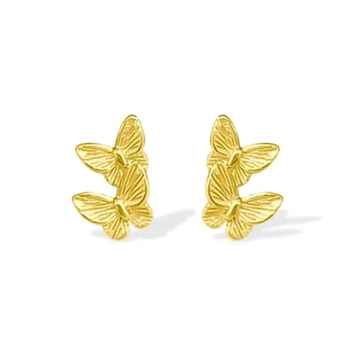 UX Медные серьги-гвоздики женские