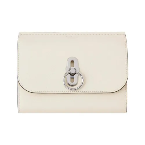 Mulberry Кожа Кошелек Средний Женский Яичный Белый
