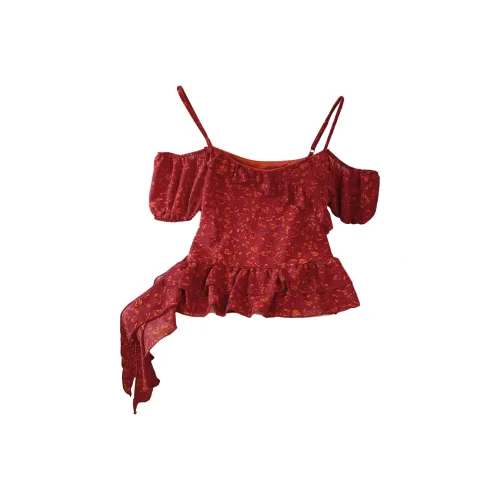 Aghr Красный Женский Топ