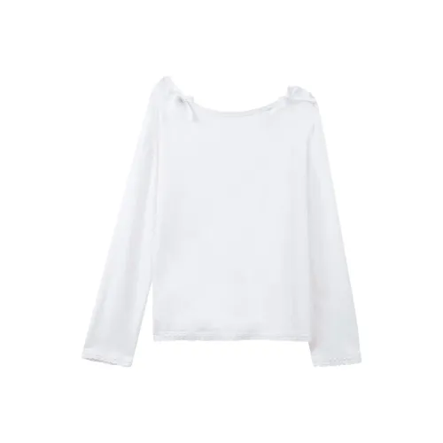 SUSANSAN Белые Женские T-рубашки