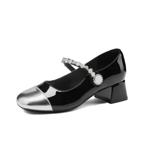 JOSINY Грубый каблук Мэри Джейн Женские обувь