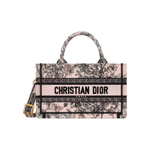 DIOR Lucky Collection BookTote Хлопковая Сумка Женская Розовая