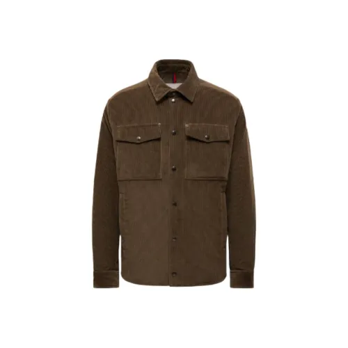 Moncler Коричневый Мужской Пуховик