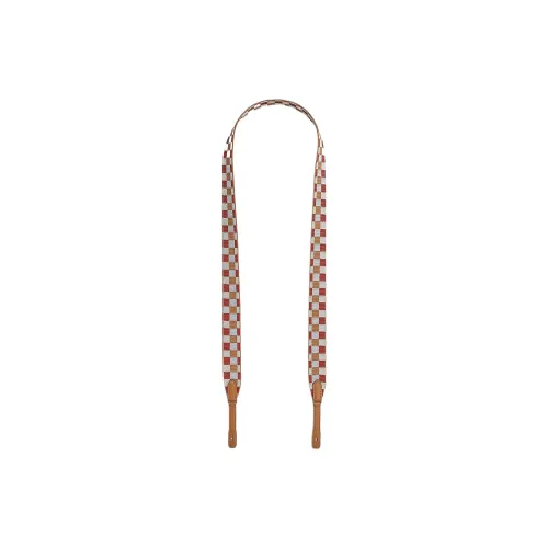 HERMES Maxi Quadrille Холст Swift Телячья кожа Сумка Ремень Женский Masala Чай Кремовый Белый Пыльный Синий Золотой