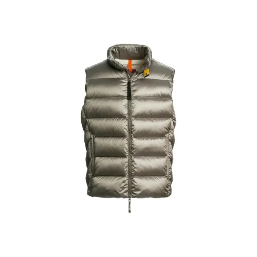 PARAJUMPERS Gray Men's Down Vest PARAJUMPERS Серый Мужской Пуховый жилет