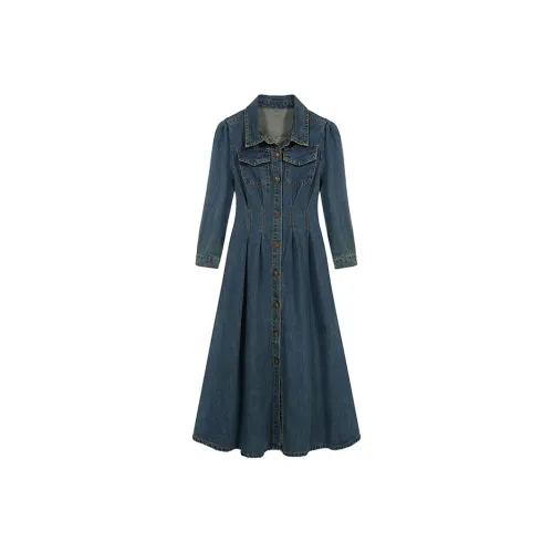 Frustration Garden Длинное платье с длинными рукавами женское