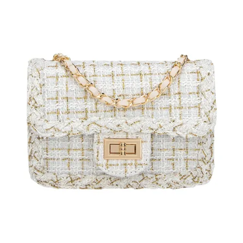 Aini Rabbit Пряжа Сумка через плечо Стандартная Женская Белая Черная