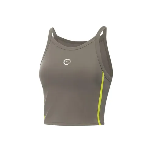 LINING Коричневый Женские Спортивные Майки Без Рукавов