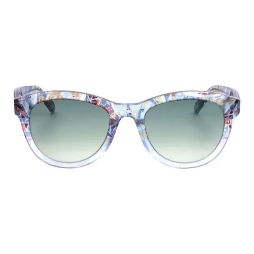 EMILIO PUCCI OVAL SUNGLASSES Женские Синий