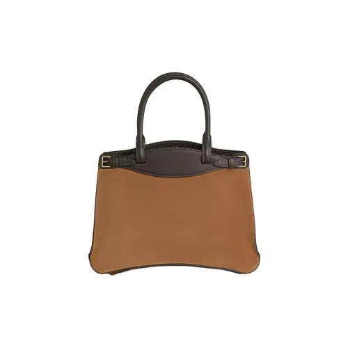 HERMES Телячья кожа Сумка Обычный Женские Замша Gulf Коричневый Золотой