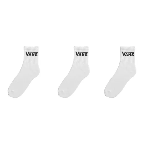 Vans HALF CREW 3 Pack Белые Унисекс Носки до колена