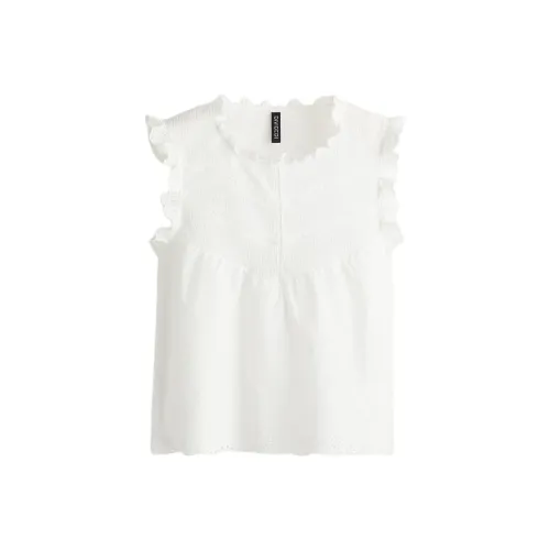 H&M Белые Женские Майки