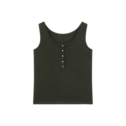 PEACEBIRD Темно-оливковый коричневый женский трикотаж