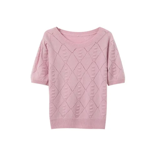 3COLOUR Вишневый цветок Розовый Женский Трикотаж