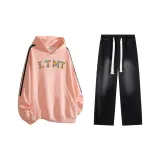 Pink Set (Pink Sweatshirt + Black Jeans)  
Розовый комплект (Розовый свитшот + Черные джинсы)