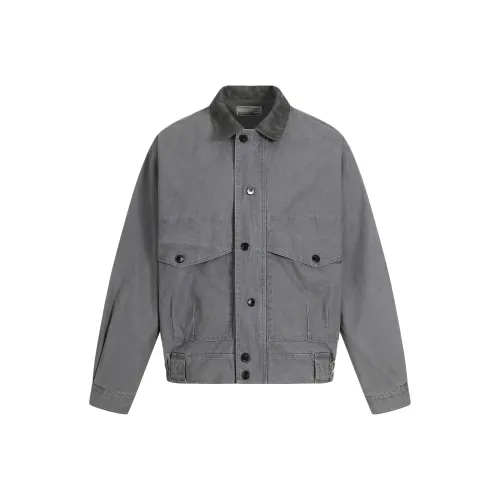 HIPHOPPUNKS Синий Серый Мужские Куртки