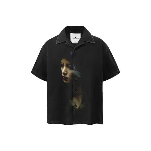 FOR FEAR THAT Hardcore Черный Унисекс Рубашки